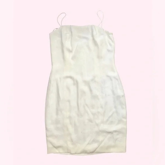 Vtg 80s NiteLine White Dress & Blazer 2 Pc Set Candyland Jewels Colorful Sz 8